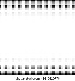 Halftone of halftone dots on white background 