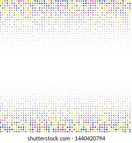 Halftone of halftone dots on white background 