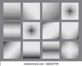 Halftone Dots On White Background. Tone Raster,Vector Illustration