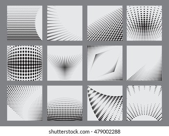 Halftone dots on white background. Vector illustration