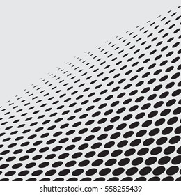 Halftone dots on white background. Vector illustration