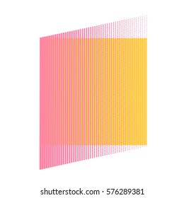 Halftone Dots. Dots on White Background. texture of Dots. Halftone Effect. Vector. Pink and yellow. Comic book halftone background