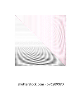 Halftone Dots. Dots on White Background. Texture of  Dots. Halftone Effect. Vector. Comic book halftone background Angle of the point.