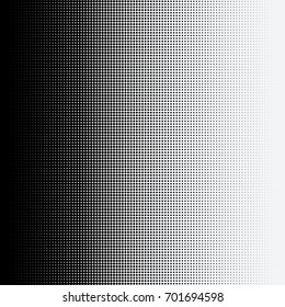 Halftone dots on white background. Vector illustration