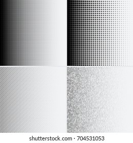 Halftone dots on white background. Vector illustration