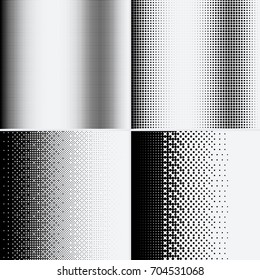 Halftone dots on white background. Vector illustration