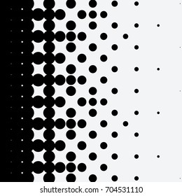 Halftone dots on white background. Vector illustration