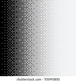 Halftone dots on white background. Vector illustration. Graphic resources halftone black white