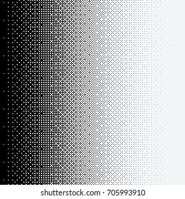Halftone dots on white background. Vector illustration. Graphic resources halftone black white