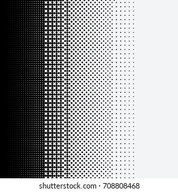 Halftone dots on white background. Vector illustration. Graphic resources halftone black white