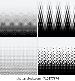 Halftone dots on white background. Vector illustration. Graphic resources halftone black white