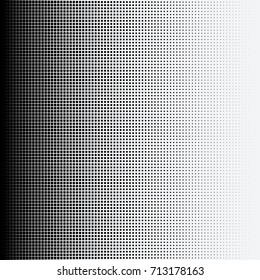 Halftone dots on white background. Vector illustration. Graphic resources halftone black white