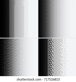 Halftone dots on white background. Vector illustration. Graphic resources halftone black white