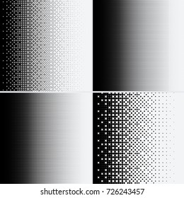 Halftone dots on white background. Vector illustration. Graphic resources halftone black white