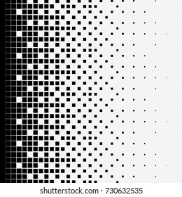 Halftone dots on white background. Vector illustration. Graphic resources halftone black white
