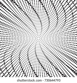 Halftone dots on white background. Vector illustration.