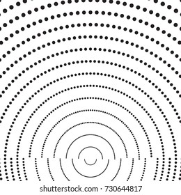 Halftone dots on white background. Vector illustration.