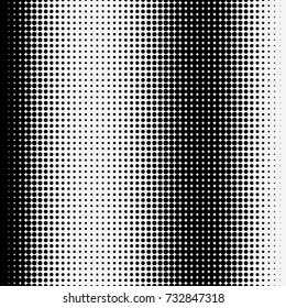 Halftone dots on white background. Vector illustration. Graphic resources halftone black white