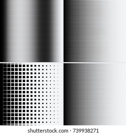Halftone dots on white background. Vector illustration. Graphic resources halftone black white