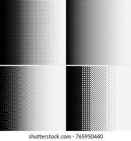 Halftone dots on white background. Vector illustration. Graphic resources halftone black white