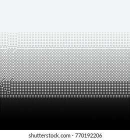 Halftone dots on white background. Vector illustration. Graphic resources halftone black white