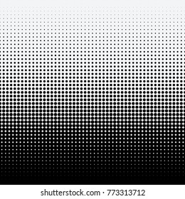 Halftone dots on white background. Vector illustration. Graphic resources halftone black white