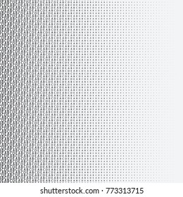 Halftone dots on white background. Vector illustration. Graphic resources halftone black white