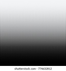 Halftone dots on white background. Vector illustration. Graphic resources halftone black white