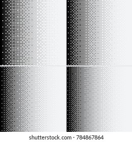 Halftone dots on white background. Vector illustration. Graphic resources halftone black white