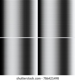 Halftone dots on white background. Vector illustration. Graphic resources halftone black white