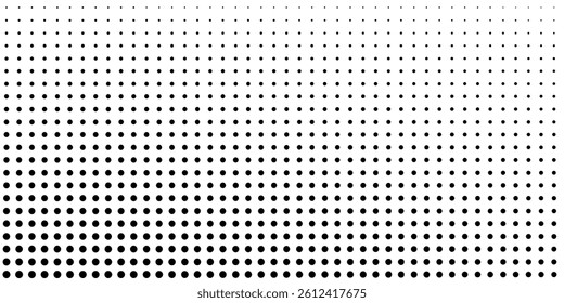 Halftone dots pattern background. Monochrome dot textures. Abstract black and white dots. Line dots. Simple vintage and retro illustration design.