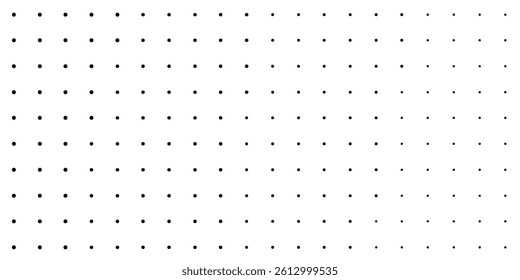 Halftone dots pattern background. Monochrome dot textures. Abstract black and white dots. Line dots. Simple vintage and retro illustration design.