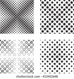 Halftone Dots Pattern Collection. Seamless texture for your design.Pattern can be used for background.