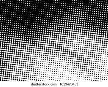 Halftone Dots Pattern . Halftone Dotted Grunge Texture . Abstract Dots Overlay Texture . Light Distressed Background with Halftone Effects. Ink Print Distress Background . Dots Grunge Texture. Vector.