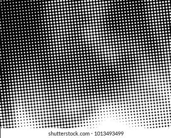 Halftone Dots Pattern . Halftone Dotted Grunge Texture . Abstract Dots Overlay Texture . Light Distressed Background with Halftone Effects. Ink Print Distress Background . Dots Grunge Texture. Vector.