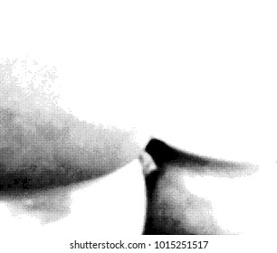 Halftone Dots Pattern . Halftone Dotted Grunge Texture . Abstract Dots Overlay Texture . Light Distressed Background with Halftone Effects. Ink Print Distress Background . Dots Grunge Texture. Vector.