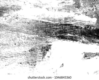 Halftone Dots Pattern . Halftone Dotted Grunge Texture . Abstract Dots Overlay Texture . Light Distressed Background with Halftone Effects. Ink Print Distress Background . Dots Grunge Texture. Vector.