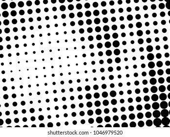 Halftone Dots Pattern . Halftone Dotted Grunge Texture . Abstract Dots Overlay Texture . Light Distressed Background with Halftone Effects. Ink Print Distress Background . Dots Grunge Texture. Vector.