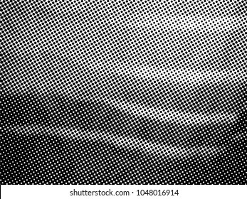 Halftone Dots Pattern . Halftone Dotted Grunge Texture . Abstract Dots Overlay Texture . Light Distressed Background with Halftone Effects. Ink Print Distress Background . Dots Grunge Texture. Vector.