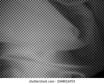 Halftone Dots Pattern . Halftone Dotted Grunge Texture . Abstract Dots Overlay Texture . Light Distressed Background with Halftone Effects. Ink Print Distress Background . Dots Grunge Texture. Vector.