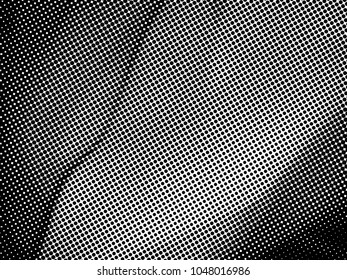 Halftone Dots Pattern . Halftone Dotted Grunge Texture . Abstract Dots Overlay Texture . Light Distressed Background with Halftone Effects. Ink Print Distress Background . Dots Grunge Texture. Vector.