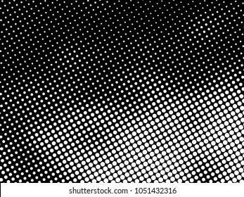 Halftone Dots Pattern . Halftone Dotted Grunge Texture . Abstract Dots Overlay Texture . Light Distressed Background with Halftone Effects. Ink Print Distress Background . Dots Grunge Texture. Vector.