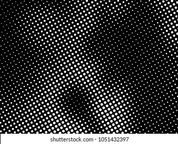 Halftone Dots Pattern . Halftone Dotted Grunge Texture . Abstract Dots Overlay Texture . Light Distressed Background with Halftone Effects. Ink Print Distress Background . Dots Grunge Texture. Vector.