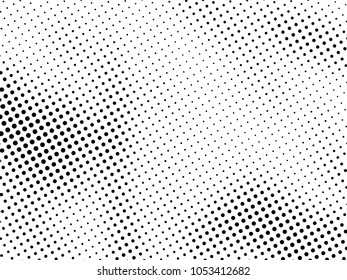 Halftone Dots Pattern . Halftone Dotted Grunge Texture . Abstract Dots Overlay Texture . Light Distressed Background with Halftone Effects. Ink Print Distress Background . Dots Grunge Texture. Vector.
