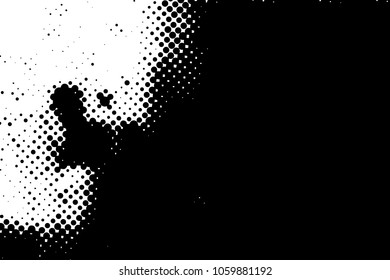 Halftone Dots Pattern . Halftone Dotted Grunge Texture . Abstract Dots Overlay Texture . Light Distressed Background with Halftone Effects. Ink Print Distress Background . Dots Grunge Texture. Vector.