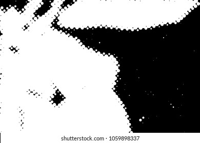Halftone Dots Pattern . Halftone Dotted Grunge Texture . Abstract Dots Overlay Texture . Light Distressed Background with Halftone Effects. Ink Print Distress Background . Dots Grunge Texture. Vector.
