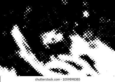 Halftone Dots Pattern . Halftone Dotted Grunge Texture . Abstract Dots Overlay Texture . Light Distressed Background with Halftone Effects. Ink Print Distress Background . Dots Grunge Texture. Vector.