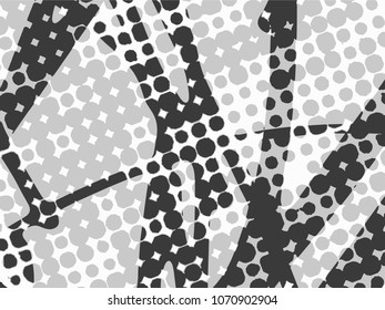 Halftone Dots Pattern . Halftone Dotted Grunge Texture . Abstract Dots Overlay Texture . Light Distressed Background with Halftone Effects. Ink Print Distress Background . Dots Grunge Texture. Vector.