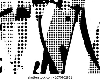 Halftone Dots Pattern . Halftone Dotted Grunge Texture . Abstract Dots Overlay Texture . Light Distressed Background with Halftone Effects. Ink Print Distress Background . Dots Grunge Texture. Vector.