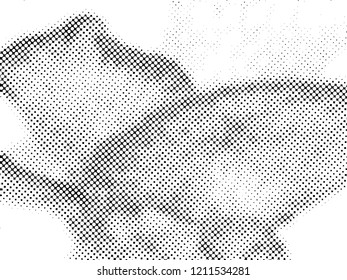 Halftone Dots Pattern . Halftone Dotted Grunge Texture . Abstract Dots Overlay Texture . Light Distressed Background with Halftone Effects. Ink Print Distress Background . Dots Grunge Texture. Vector.